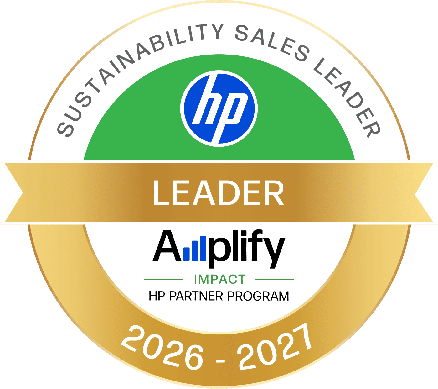 Amplify Impact Sustainability Sales Leader Badge Amplify Impact Sustainability Sales Leader Badge