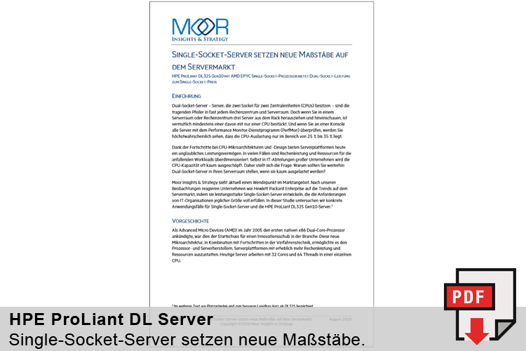 Analystenbericht Single Socket Server setzen neue Maßstäbe auf dem Servermarkt