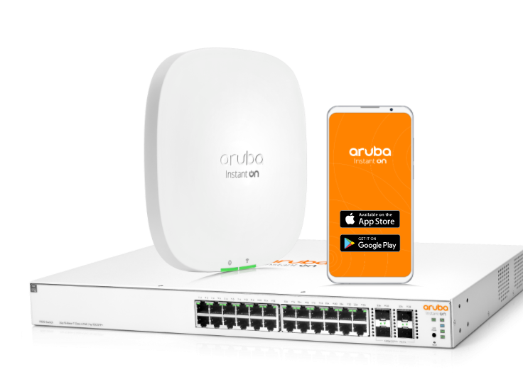 Aruba Instant On Router WLAN Switches mit einfacher Verwaltung