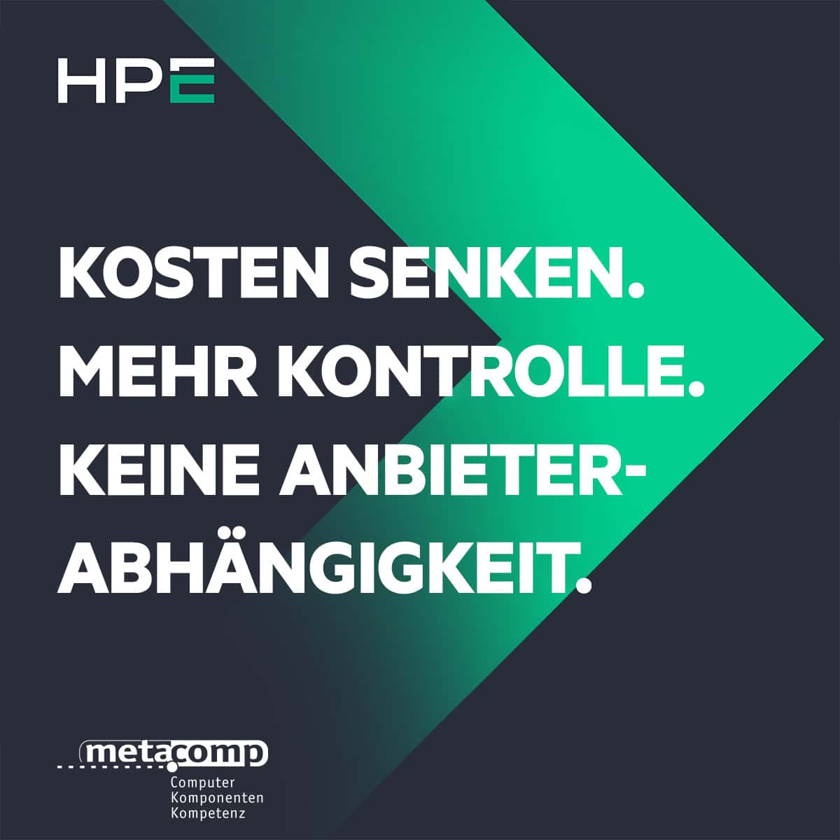 Kosten senken. Mehr Kontrolle. Keine Anbieterabhänigkeit.