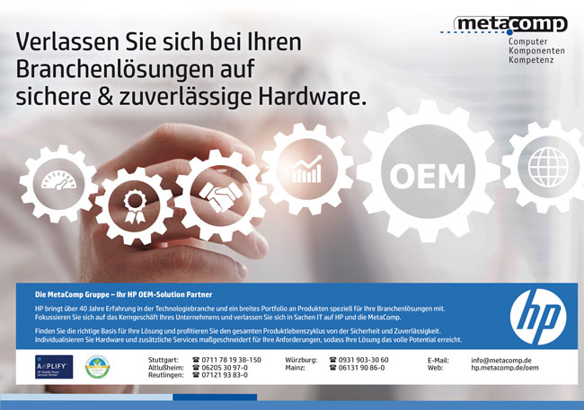 MetaComp HP OEM Broschüre