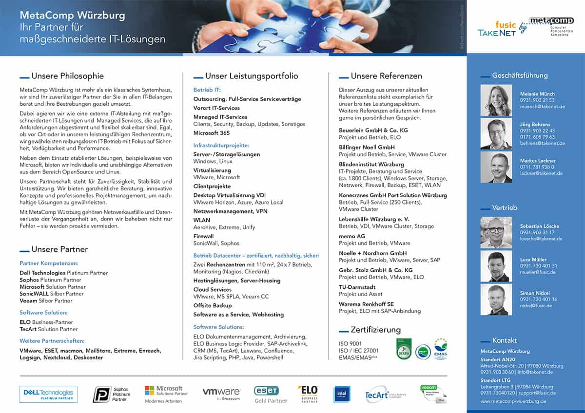 MetaComp Würzburg GmbH OnePager