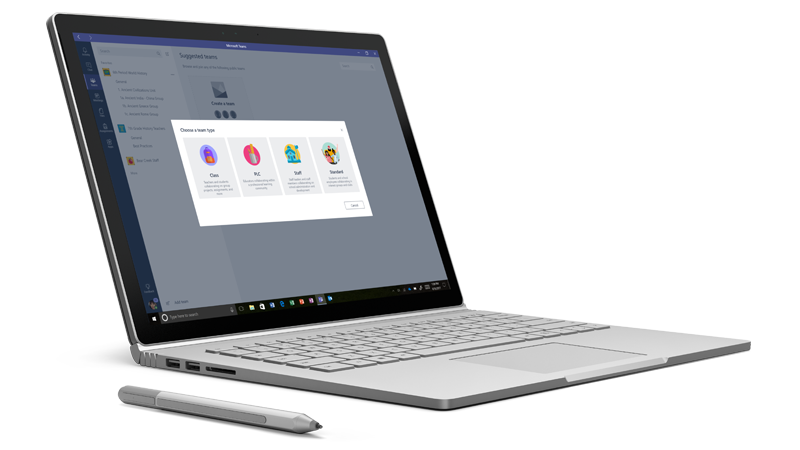 Microsoft Teams - Auf SurfaceBook