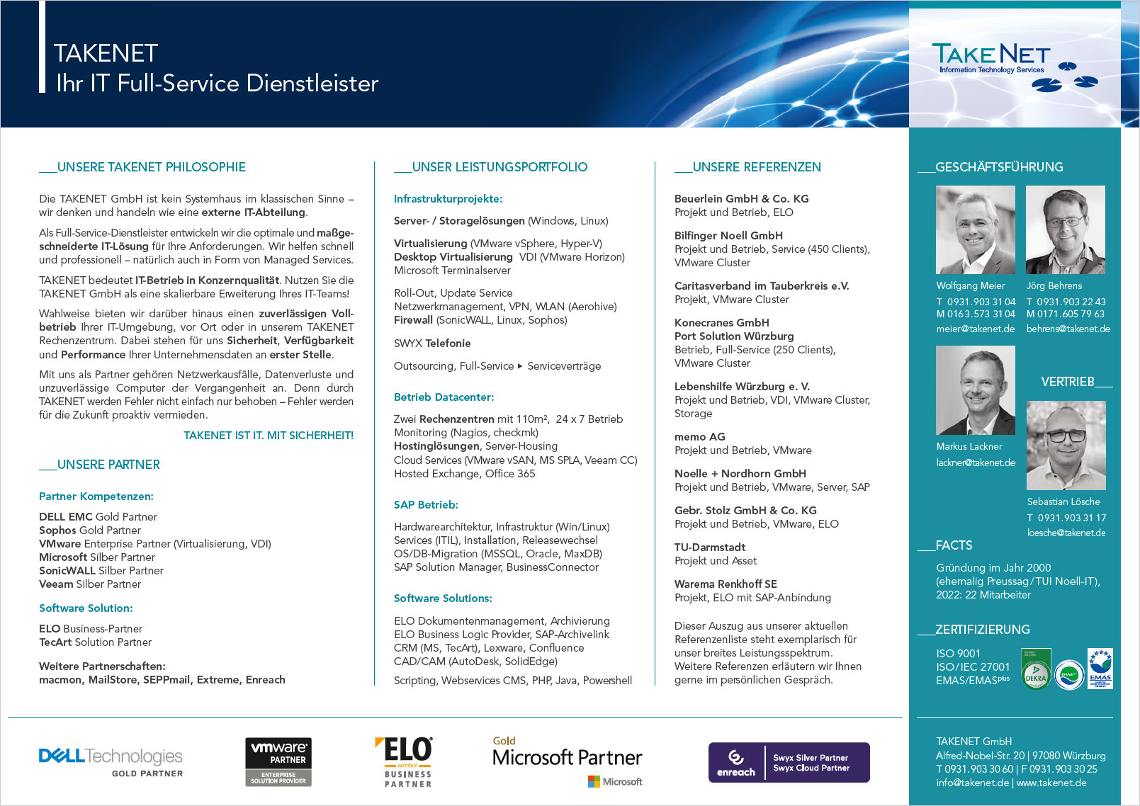 Takenet GmbH OnePager