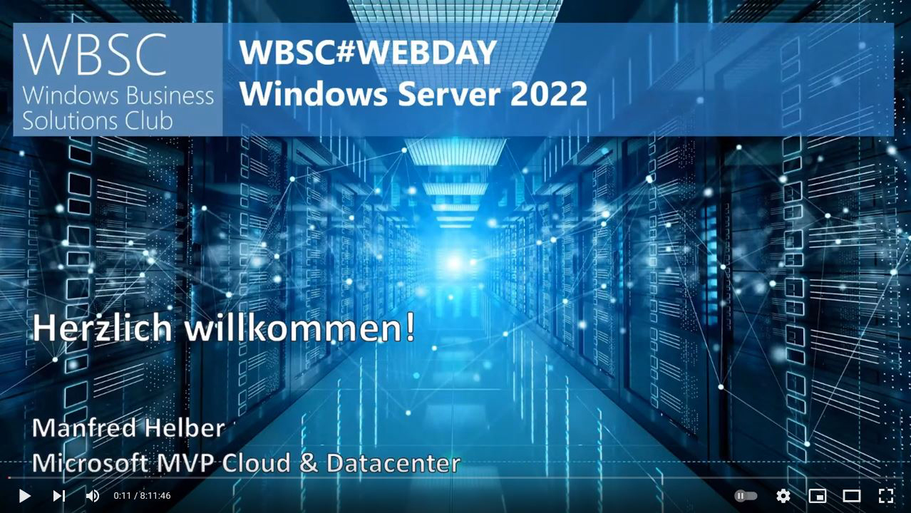 WBSC WEBDAY Windows Server 2022