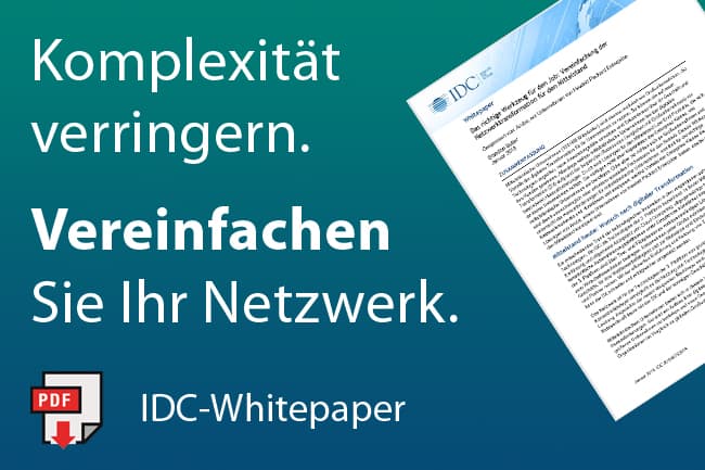 Whitepaper Komplexität verringern. Vereinfachen Sie Ihr Netzwerk