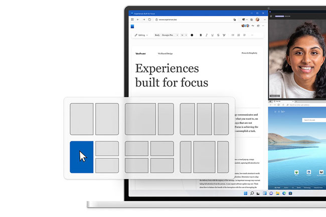 Windows 11 Snap Layouts